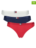 Tommy Hilfiger 3-delige set: strings rood/donkerblauw/wit