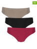 Calvin Klein 3er-Set: Strings in Beige/ Pink/ Schwarz