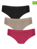 Calvin Klein 3er-Set: Slips in Beige/ Schwarz/ Pink