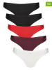 Calvin Klein 5er-Set: Slips in Rot/ Schwarz/ Weiß/ Rot/ Schwarz/ Weiß