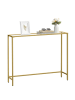 SONGMICS Sideboard goudkleurig - (B)100 x (H)80 x (D)20 cm