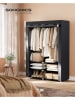 SONGMICS Kledingkast zwart - (B)127 x (H)176 x (D)45 cm