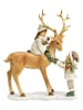 G. Wurm Decofiguur "Deer & Children" lichtbruin - (B)18 x (H)21 x (D)8 cm