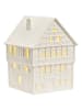 G. Wurm Windlicht "House" wit - (B)13 x (H)18 x (D)14 cm
