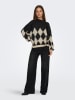 ONLY Sweter w kolorze czarno-kremowym