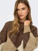 ONLY Pullover in Braun/ Beige