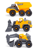 Dickie 3-częściowy zestaw "Volvo Tough Work Force" w kolorze żółtym - 3+