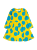 Frugi Jurk "Cosy Skater" geel/lichtblauw