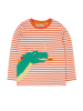 Frugi Longsleeve "Discovery" oranje/wit