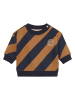 Noppies Sweatshirt in Dunkelblau/ Hellbraun