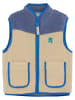 Noppies Fleece bodywarmer beige/blauw