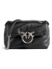Pinko Leder-Umhängetasche in Schwarz - (B)18 x (H)13 x (T)7 cm