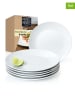 Moritz & Moritz 6er-Set: Dessertteller "Basic" in Weiß - Ø 20,5 cm