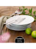 Moritz & Moritz 6-delige set: dessertborden "Basic" wit - Ø 20,5 cm