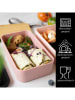 Moritz & Moritz Lunchbox "Bento" in Rosa/ Hellbraun - 1,36 l
