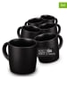 Moritz & Moritz 6er-Set: Tassen "Nordic" in Schwarz - 300 ml