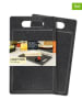 Moritz & Moritz 2er-Set: Schneidebretter in Schwarz - (L)25 x (B)15 cm