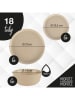 Moritz & Moritz 18-delige serviesset "Nordic" taupe