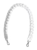 Hey Marly Schulterriemen "Braided" in Silber - (L)70 cm