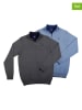 The Time of Bocha 2er-Set: Pullover in Hellblau/ Grau