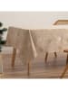 GAMUSI Tafellaken "Flake" beige/goudkleurig