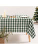GAMUSI Obrus "Check" w kolorze biało-zielonym