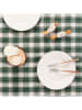 GAMUSI Tischdecke ''Check'' in Weiß/ Grün