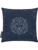 Magma Heimtex Kissen "Löwe" in Dunkelblau - (L)25 x (B)25 cm