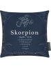 Magma Heimtex Kissen "Skorpion" in Dunkelblau - (L)25 x (B)25 cm