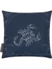 Magma Heimtex Kissen "Skorpion" in Dunkelblau - (L)25 x (B)25 cm