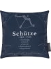 Magma Heimtex Kissen "Schütze" in Dunkelblau - (L)25 x (B)25 cm