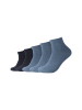 camano 10er-Set: Socken in Blau/ Dunkelblau