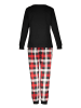LASCANA Pyjama zwart/rood