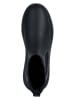 Geox Leder-Chelsea-Boots "Spherica Ec4.1" in Schwarz