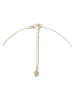 U.S. Polo Assn. Vergold. Halskette mit Perle und Edelsteinen - (L)40 cm