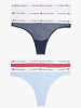 Tommy Hilfiger 5-delige set: strings rood/lichtblauw/donkerblauw