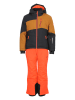 Peak Mountain 2tlg. Ski-/ Snowboardoutfit in Orange/ Schwarz