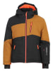 Peak Mountain 2-delige ski-/snowboardoutfit oranje/zwart