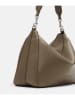 Liebeskind Berlin Leder-Schultertasche "Abigail" in Khaki - (B)32 x (H)24 x (T)13 cm