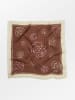 Becksöndergaard Zijden doek "Rosedrop" crème/bruin - (L)65 x (B)65 cm