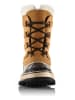 Sorel Leder-Winterboots "Caribou" in Hellbraun