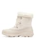 Sorel Leder-Winterboots "Snow Angel" in Creme