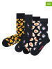 Happy Socks 4er-Set: Socken in Schwarz/ Dunkelblau