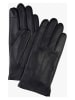 PROFUOMO Leder-Handschuhe in Schwarz