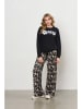 &Co Woman Broek "Solana" bruin/zwart