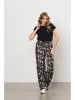 &Co Woman Broek "Solana" bruin/zwart