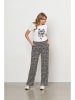 &Co Woman Broek "Patrice" zwart/crème