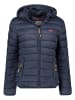 Geographical Norway Doorgestikte jas "Atikolor" donkerblauw