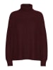 Pieces Rollkragenpullover in Bordeaux