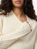 Pieces Sweter "Pcfia" w kolorze kremowym
